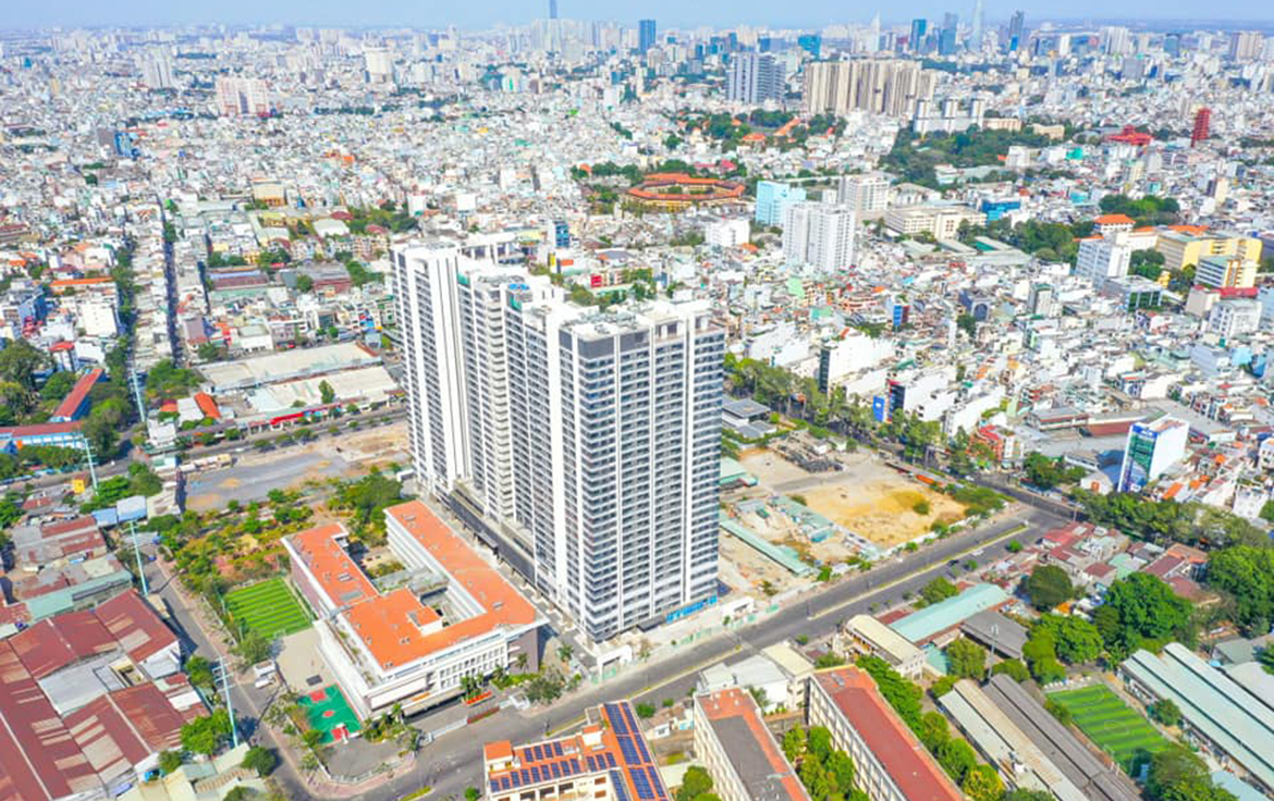 Hình ảnh thực tế dự án căn hộ chung cư Kingdom 101 Quận 10 Đường Tô Hiến Thành chủ đầu tư Hoa Lâm