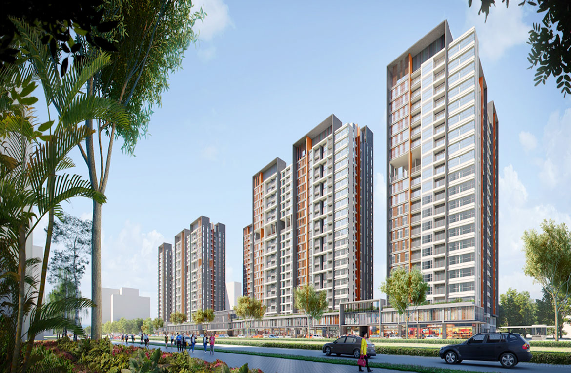 Phối cảnh dự án căn hộ chung cư Celesta Rise Nhà Bè Đường Nguyễn Hữu Thọ chủ đầu tư Keppel Land