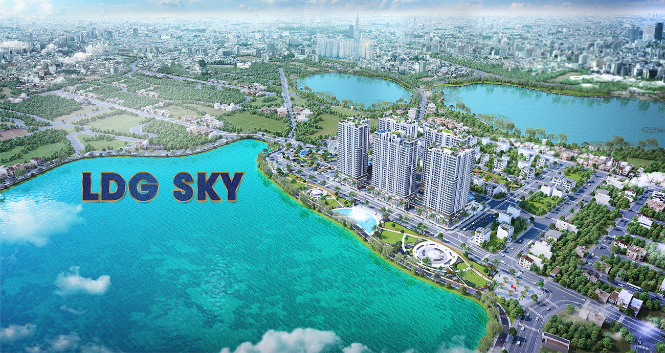 Phối cảnh tổng thể dự án căn hộ chung cư LDG Sky Bình Dương chủ đầu tư LDG Group