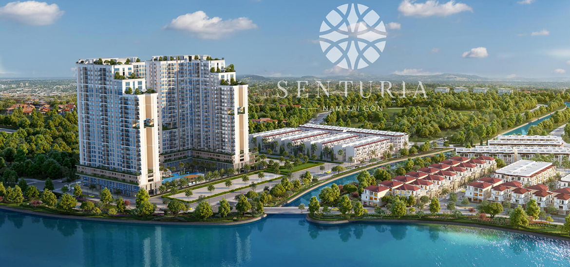 Phối cảnh dự án căn hộ chung cư Senturia Nam Sài Gòn Bình Chánh Đường Nguyễn Văn Linh chủ đầu tư Tiến Phước