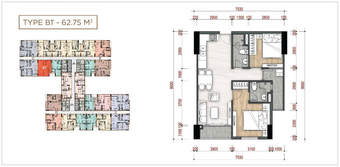 Thiết kế dự án căn hộ chung cư La Partenza Nhà Bè Đường Lê Văn Lương chủ đầu tư Khải Minh Land