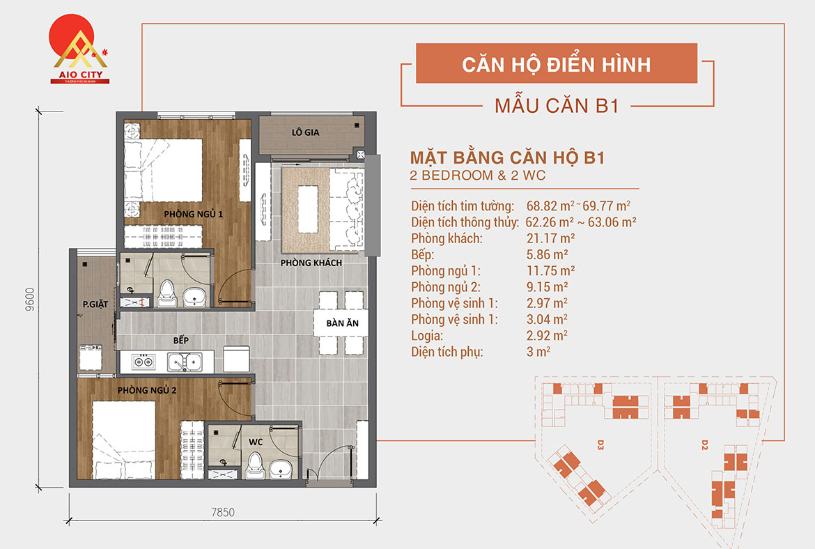 Thiết kế dự án căn hộ chung cư AIO City Quận Bình Tân Đường Tên Lửa chủ đầu tư Hoa Lâm