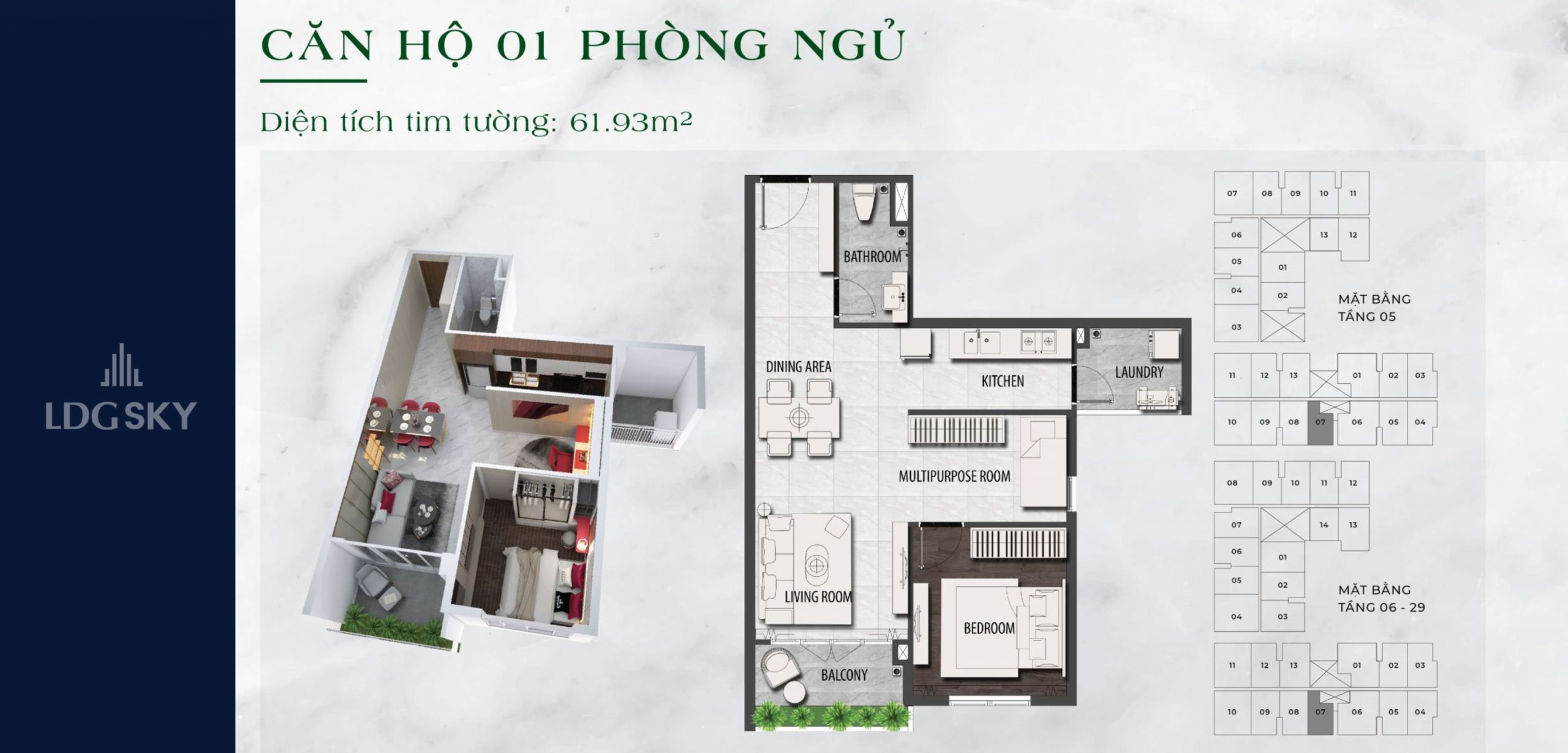 Thiết kế dự án căn hộ chung cư LDG Sky Bình Dương chủ đầu tư LDG Group