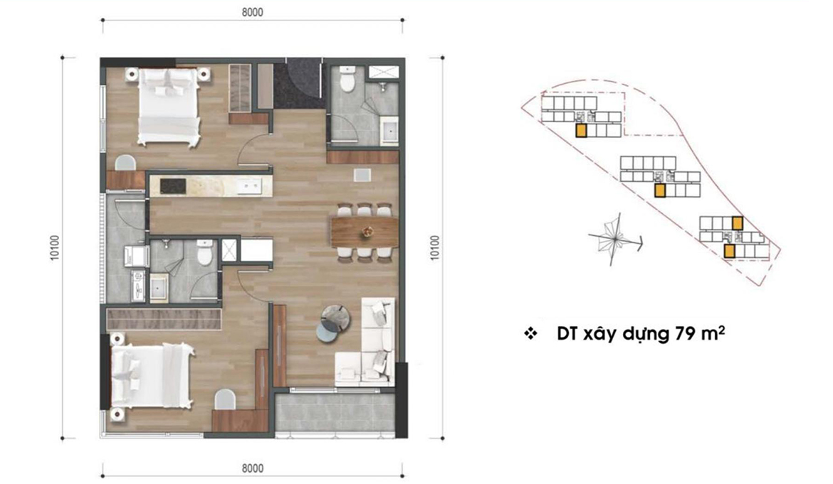 Thiết kế dự án căn hộ chung cư Mizuki Park Bình Chánh