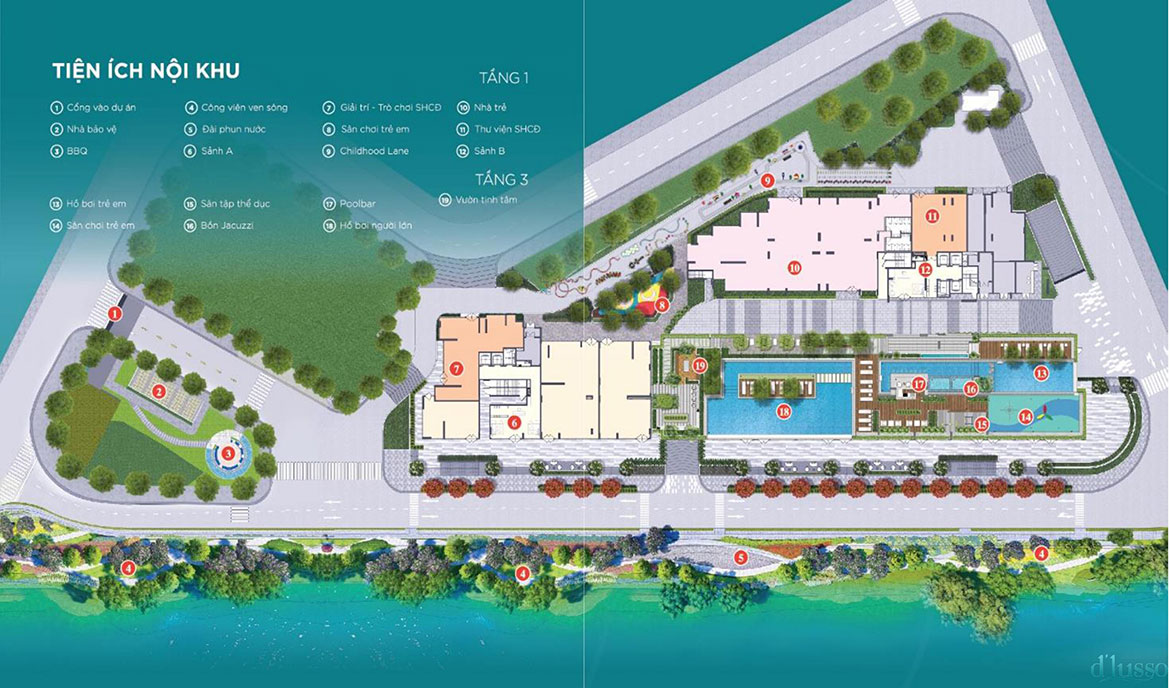 Tiện ích dự án căn hộ chung cư D'lusso Quận 2 Đường Nguyễn Thị Định