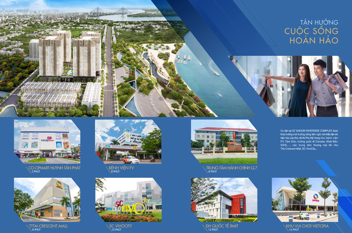 Vị trí địa chỉ dự án căn hộ chung cư Q7 Saigon Riverside đường Đào Trí quận 7